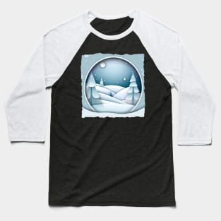 Snow Globe Baseball T-Shirt